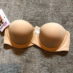 Nude strapless bra